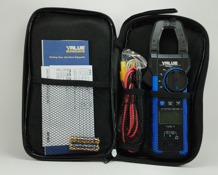 داخل کیف اهمتر کلمپی