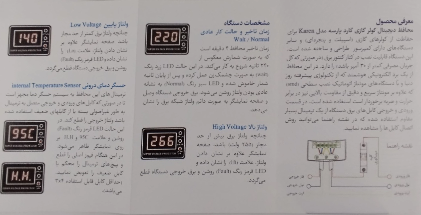 کاتالوگ محافظ برق کولر گارد