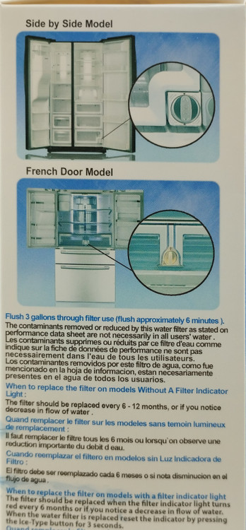 منوی فیلتر آب ساید