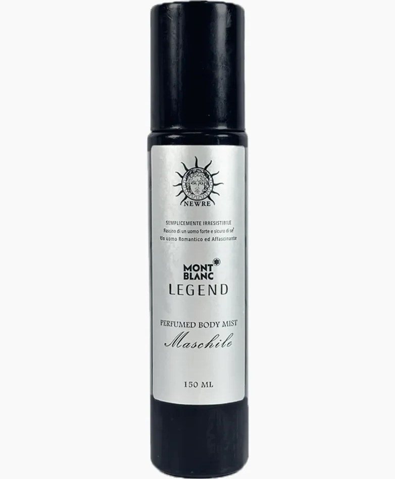 بادی میست خوشبو کننده بدن مردانه نیوره NEWRE رایحه مونت بلنک لجند Mont Blanc Legend حجم 150 میل